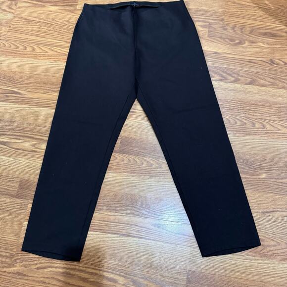 Eileen fisher black Heavyweight Rayon Knit Pant size L - Picture 7 of 9